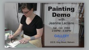 Gallery 222 Presents Jeanine Leclaire Painting LIVE Demo