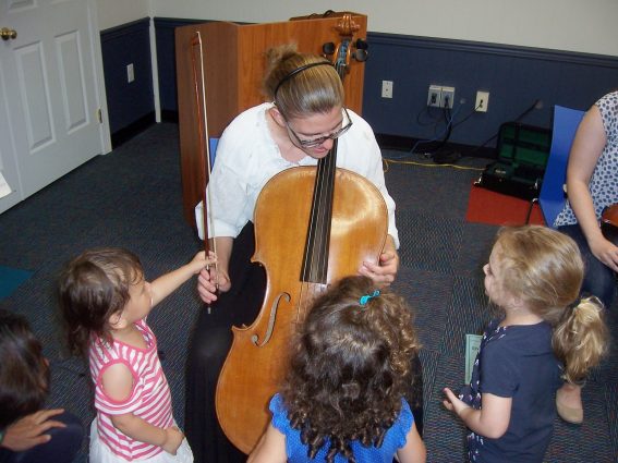 Gallery 1 - Delaware County Symphony Visits The Marple Library With An Instrument Petting Zoo For Children !!