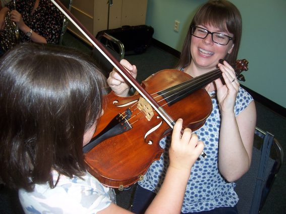 Gallery 4 - Delaware County Symphony Visits The Marple Library With An Instrument Petting Zoo For Children !!