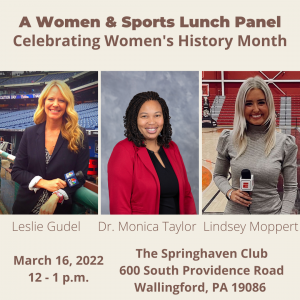 Women & Sports Panel with Leslie Gudel, Dr. Monica Taylor & Lindsey Moppert