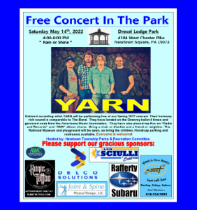 Free Community Concert at Drexel Lodge Park
