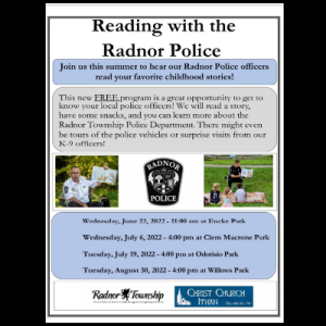 Reading with Radnor Police