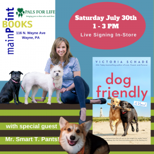 Author Victoria Shade signs her new book with special Corgi guest host!