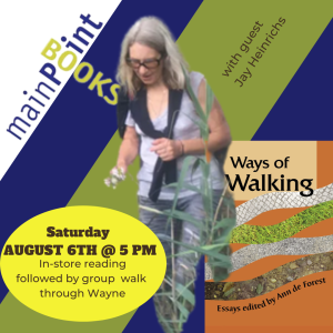 "Ways of Walking" Book Event Followed by Walk Through Wayne