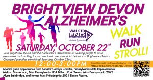 Alzheimer’s, Walk, Roll, & Stroll Fundraiser at Brightview Devon