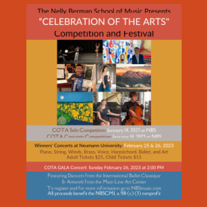 NBS Invites You to the Celebration of the Arts Gala- Classical Music, Dance, & Ballet!