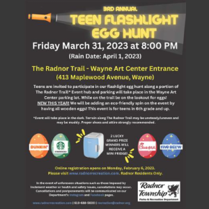 Teen Flashlight Egg Hunt