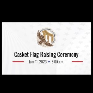 June Casket Flag Event Honoring the Stonehurst Neighborhood Veterans