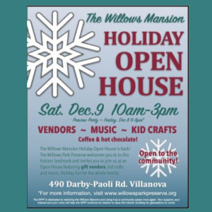 Holiday Open House at the Willows Mansion